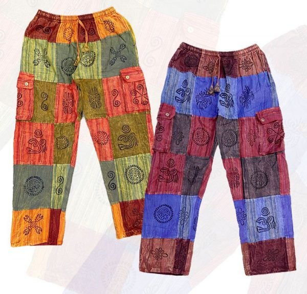 multi patchwork trousers ( fx1074) - Image 3