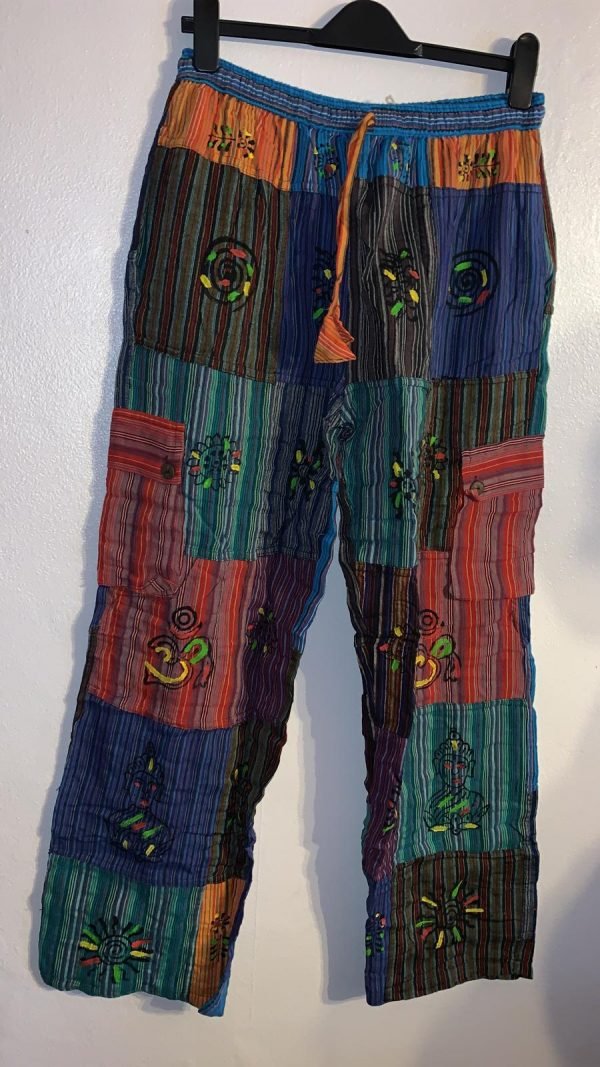 multi patchwork trousers ( fx1074)