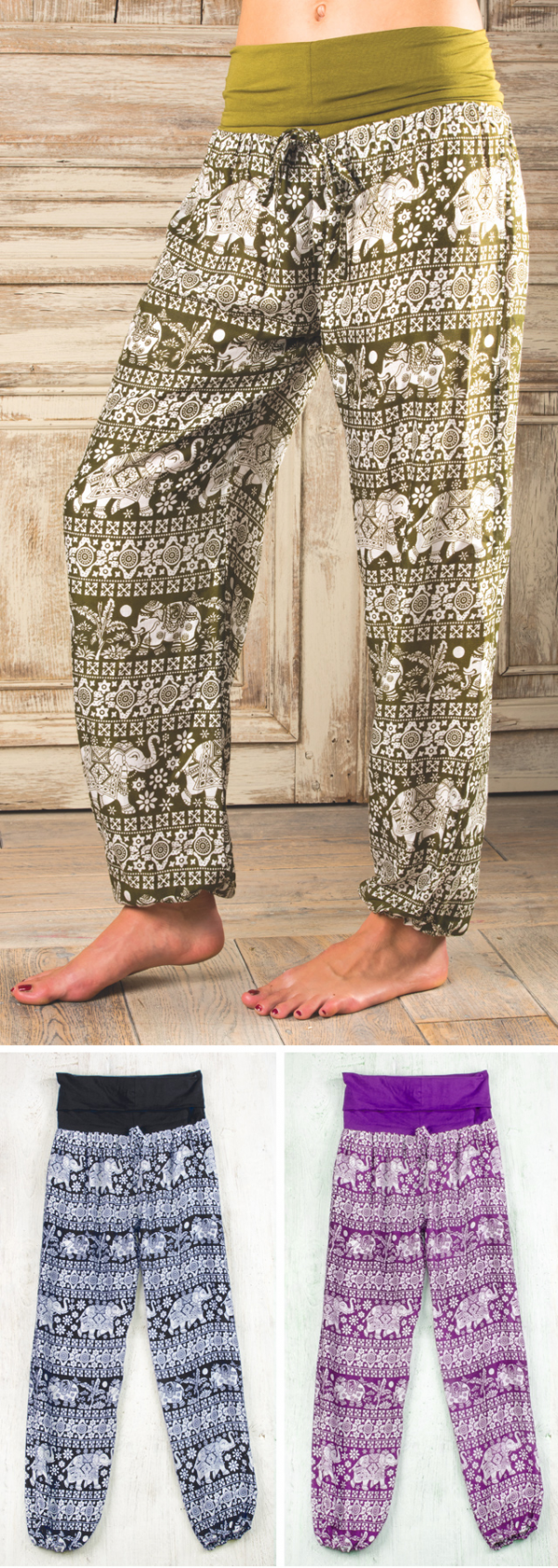 Elephant print yoga trousers ( skip44)