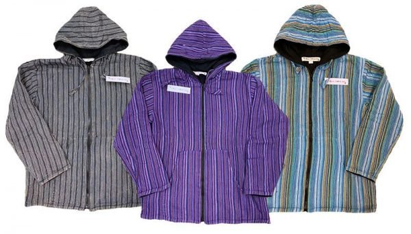 lightweight Cotton Jacket with fleece lining (fx403) - Image 2