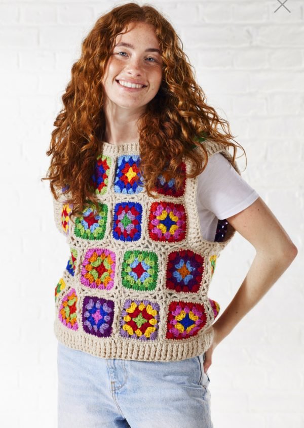 Crochet rainbow vest - Image 3