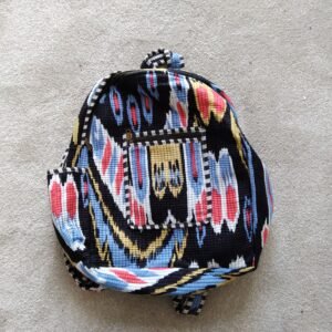 Black Multi Coloured Backpack