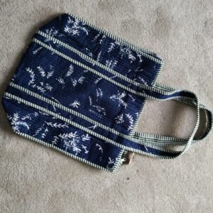 Large Blue Leaf Bag